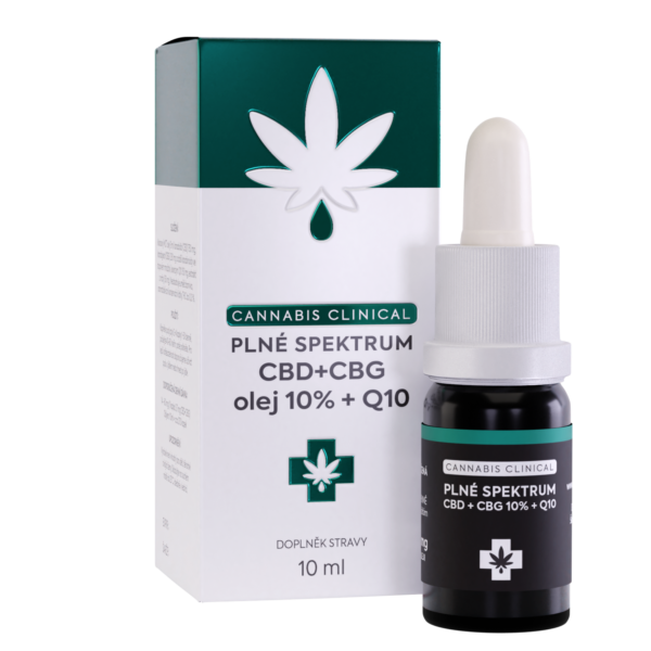 CANNABIS CLINICAL CBD + CBG 10% + Q10, 10 ml