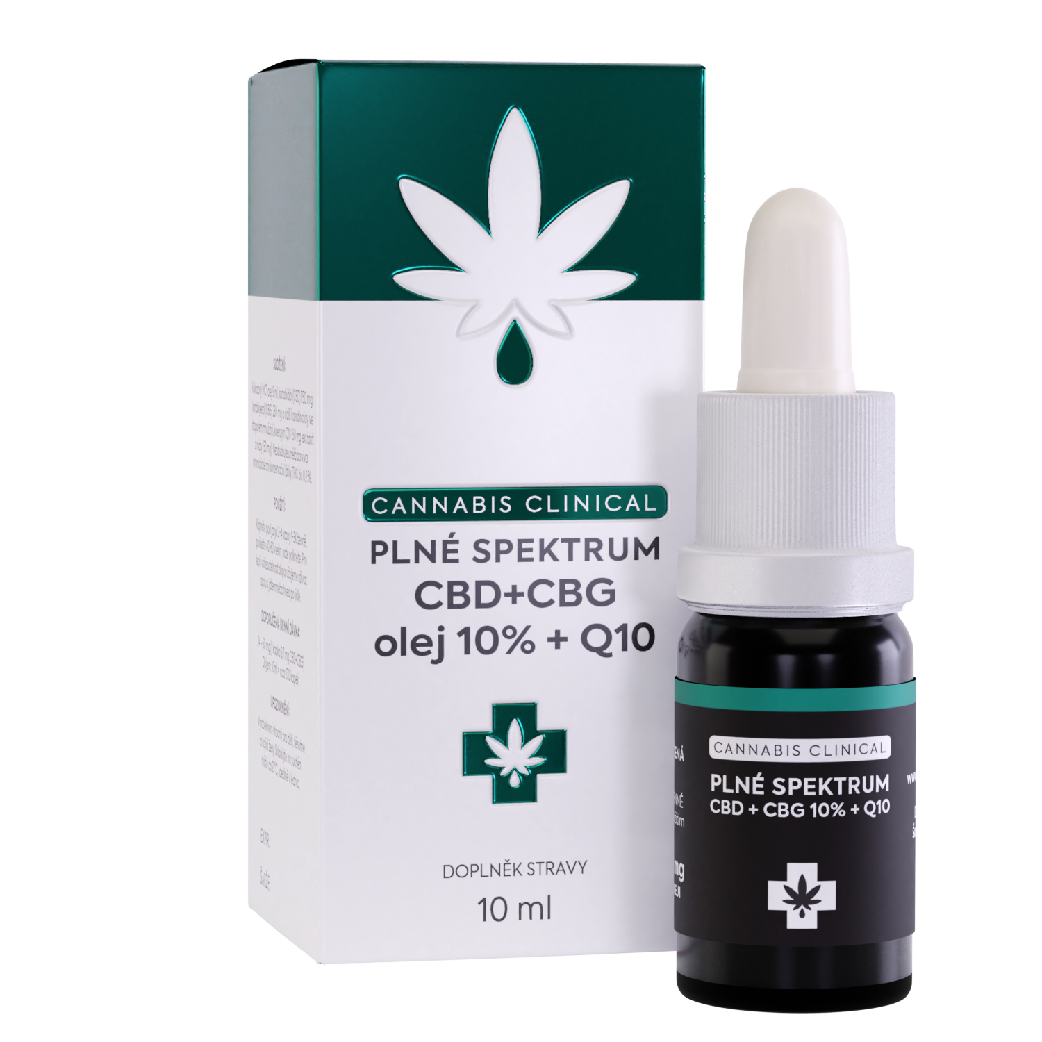 CANNABIS CLINICAL CBD + CBG 10% + Q10, 10 ml